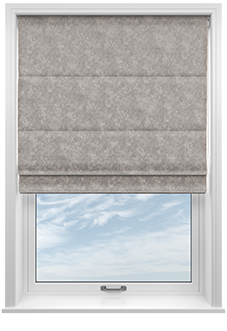 Hardwick, Silver - Twist&Fit Roman Blind